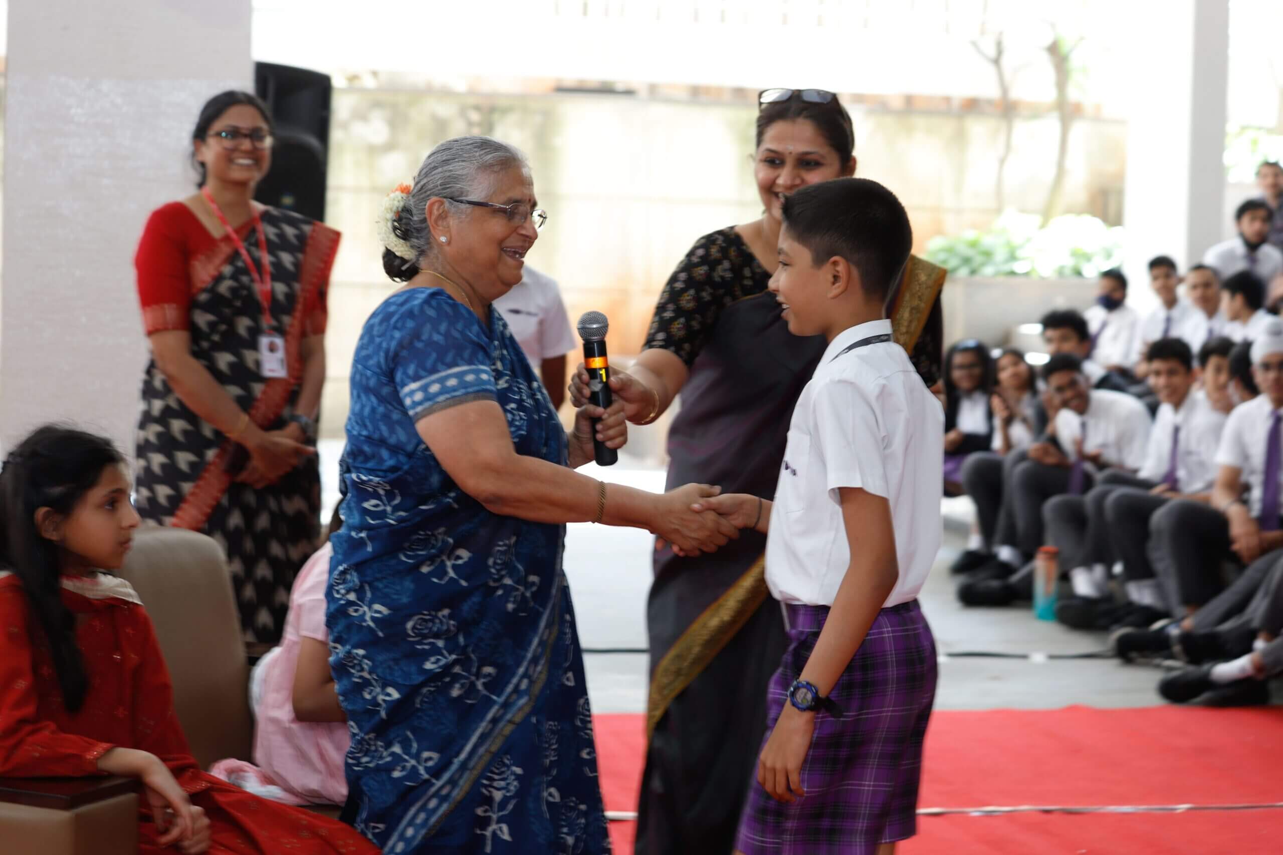 k12 igcse school in bangalore Ekya school Student speaking