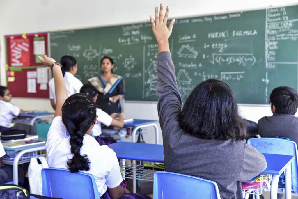 renowned k12 igcse schools in bangalore Ekya school students learning in class