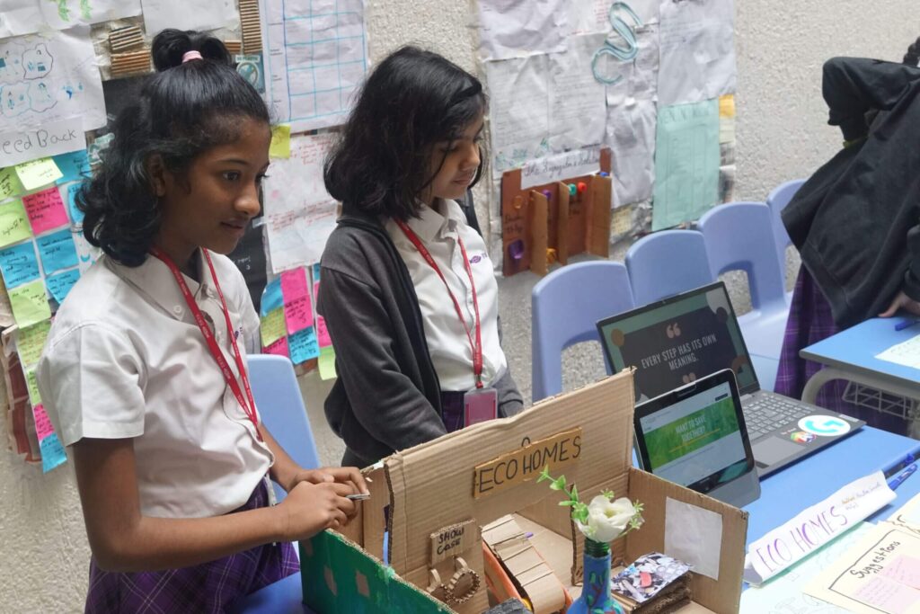 progressive schools in Bangalore Ekya Students craft activity