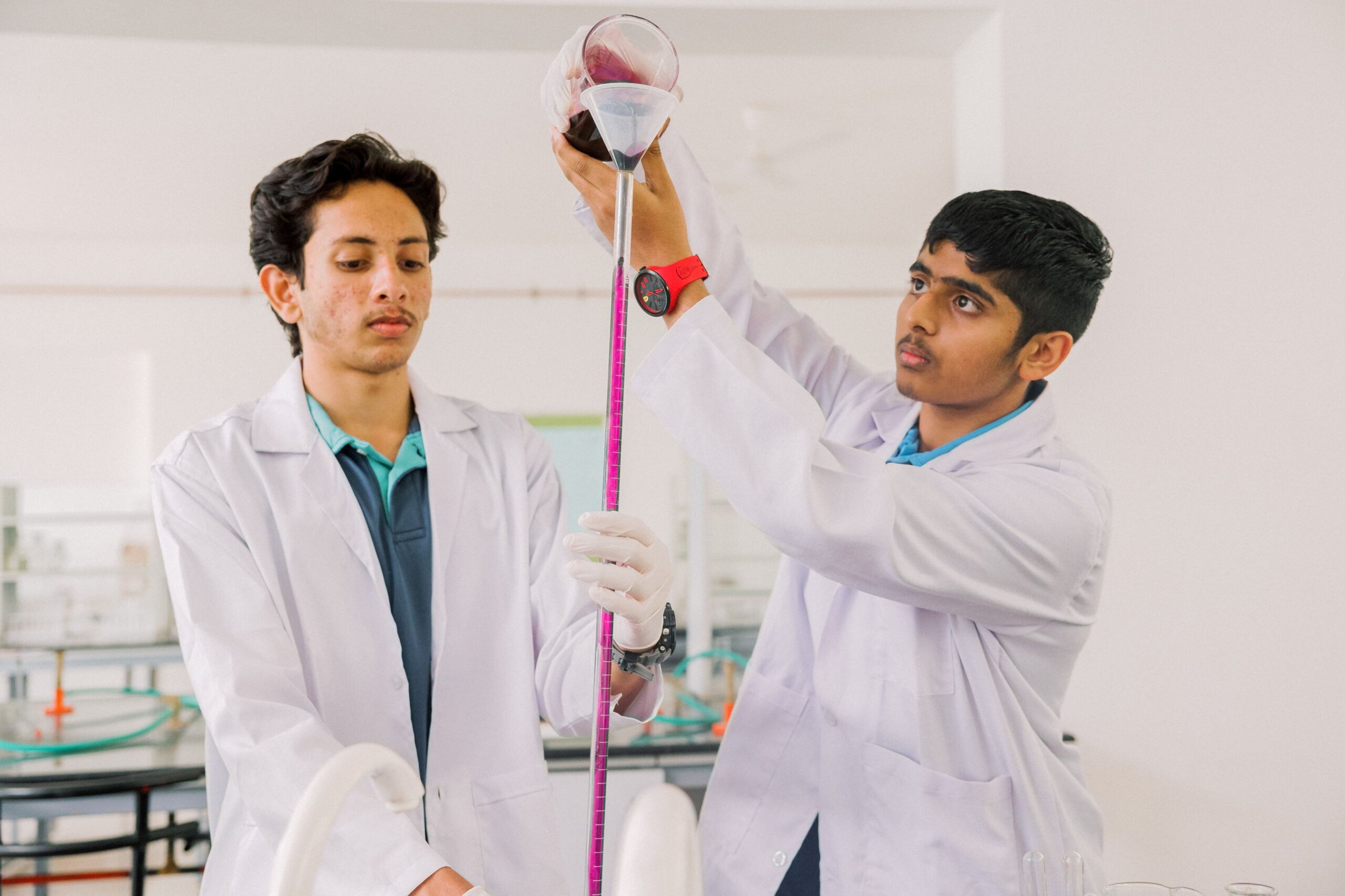 Ekya best k12 igcse schools in bangalore students inside the lab