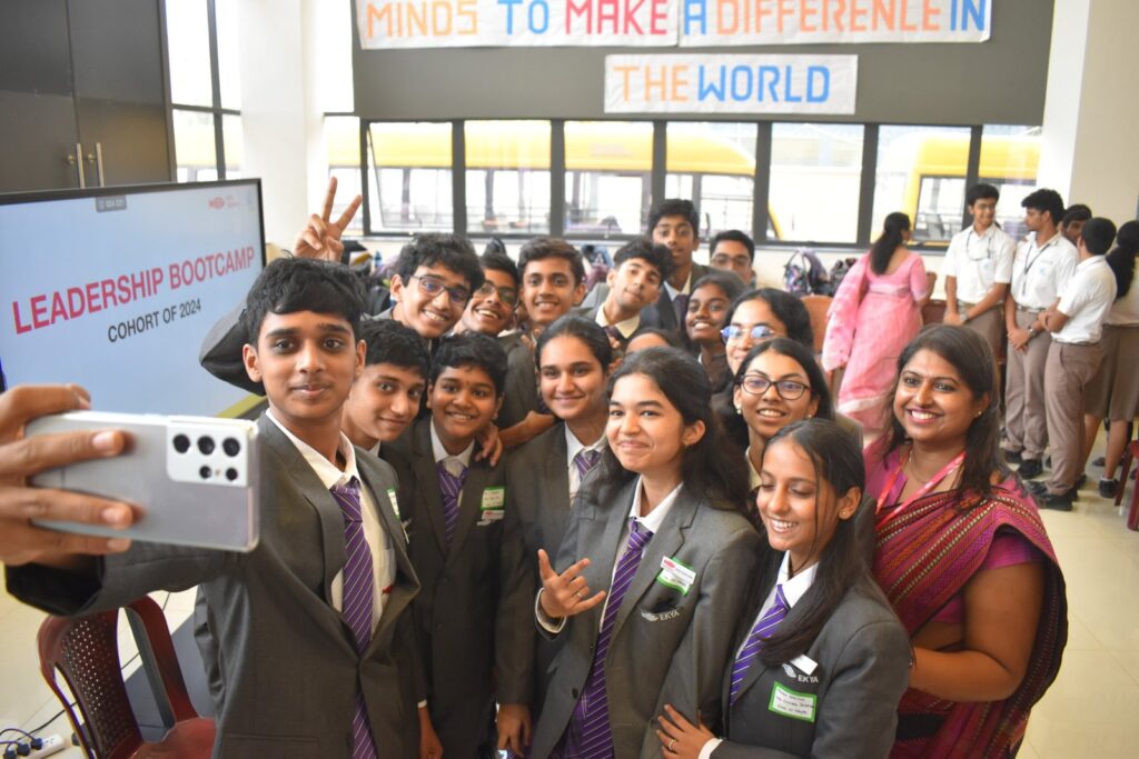 top k12 igcse school in bangalore Ekya Schools Student Selfie moment