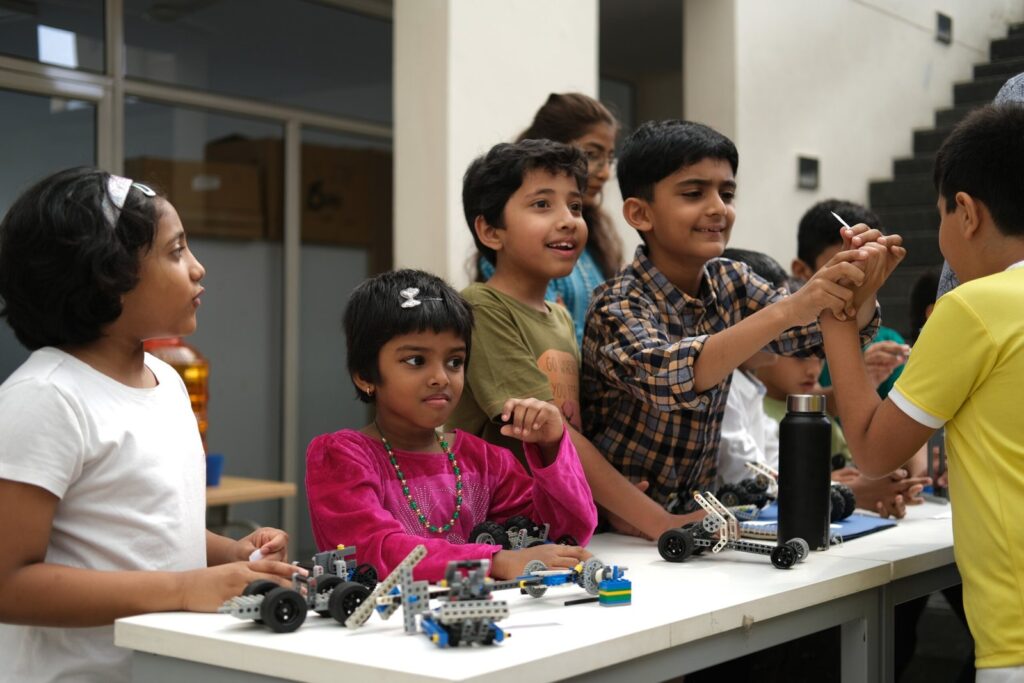k12 igcse schools in bangalore Ekya School Student Craft Activity