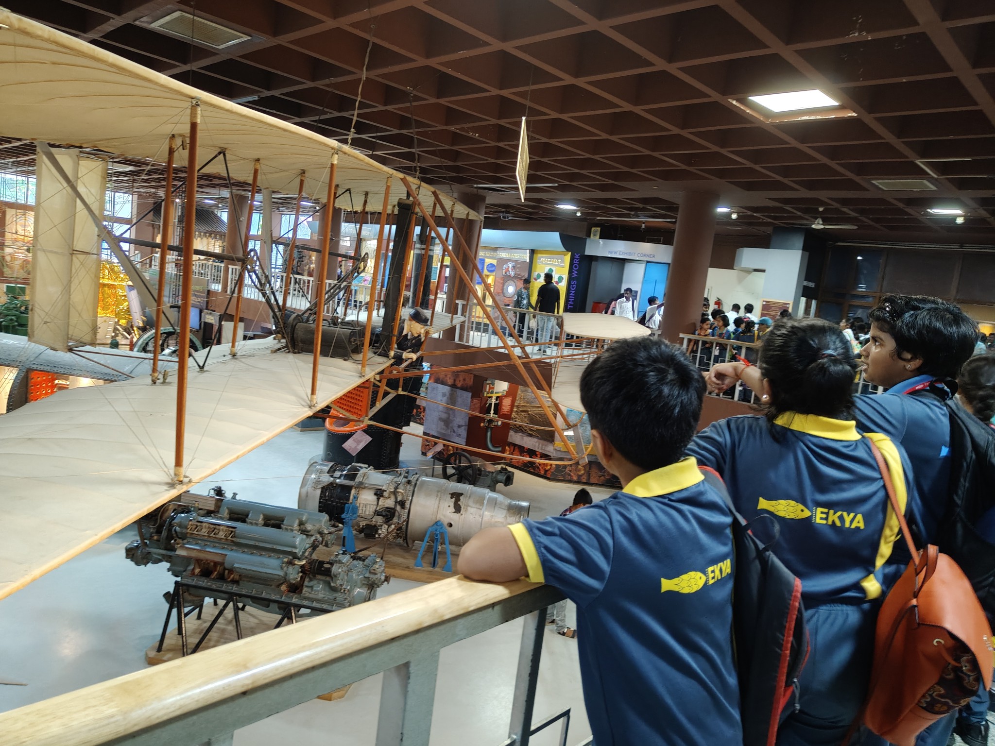 Ekya School students visiting the Visvesvaraya Industrial and Technological Museum