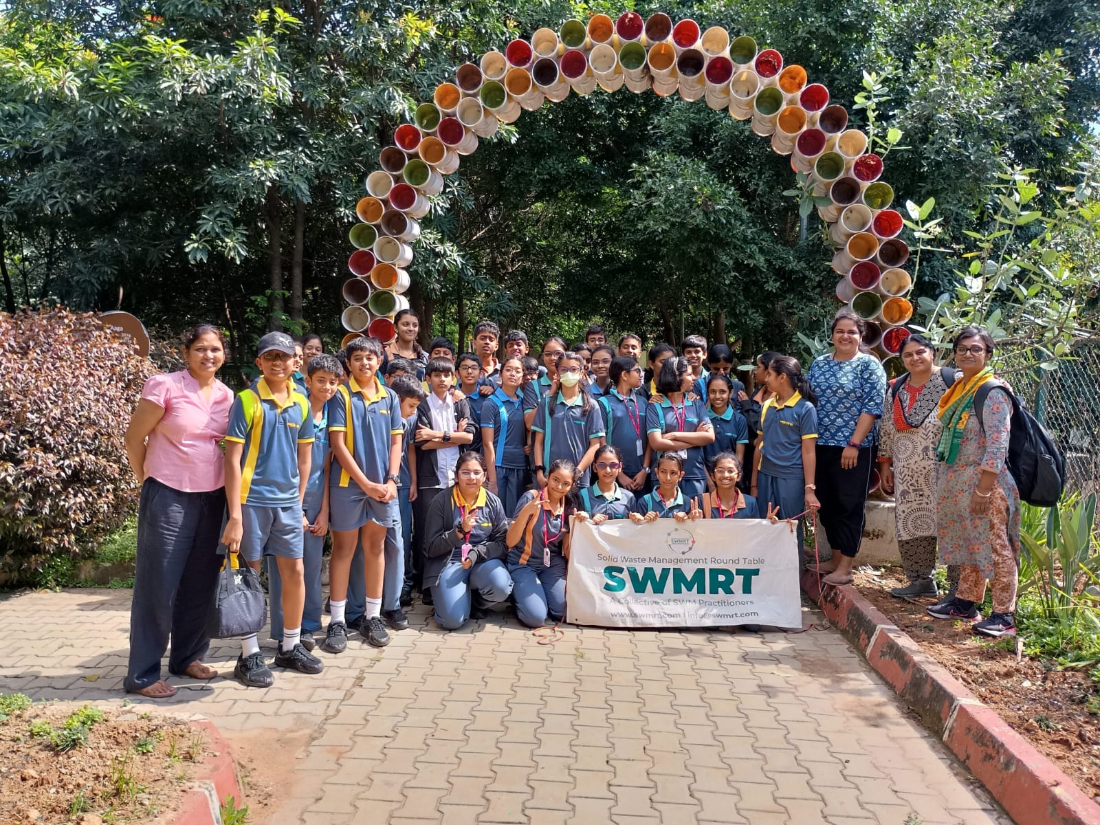 Ekya JP Nagar students engaging in a session on Trashonomics, presented by the Solid Waste Management Round Table (SWMRT)