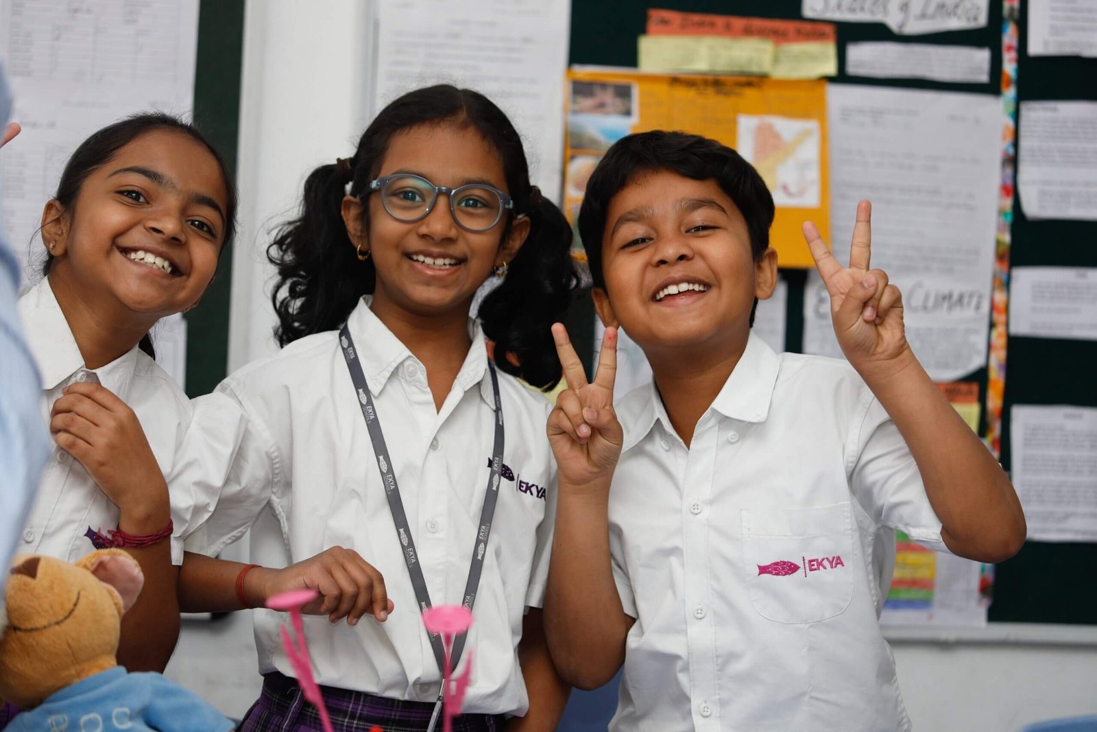 Best Schools in Bangalore Ekya School Students Happy Faces inside the classroom