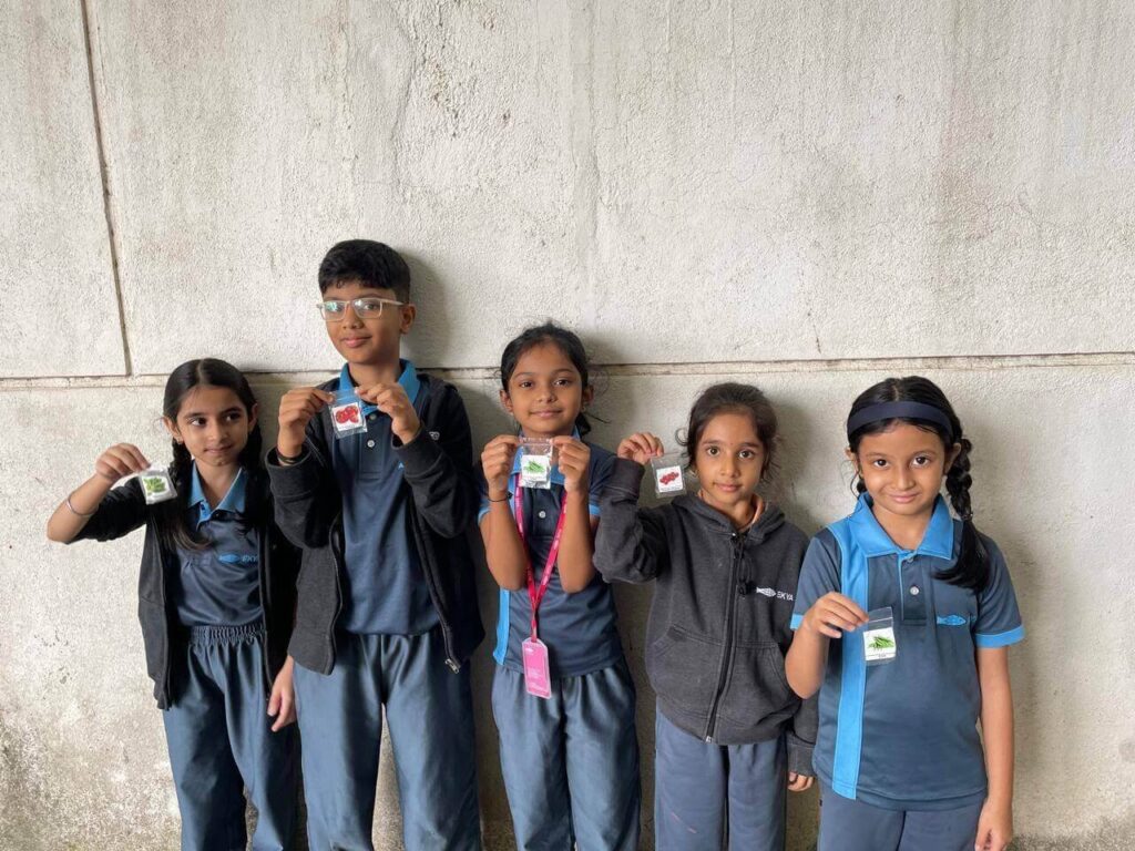 Happy Ekya students during school activity