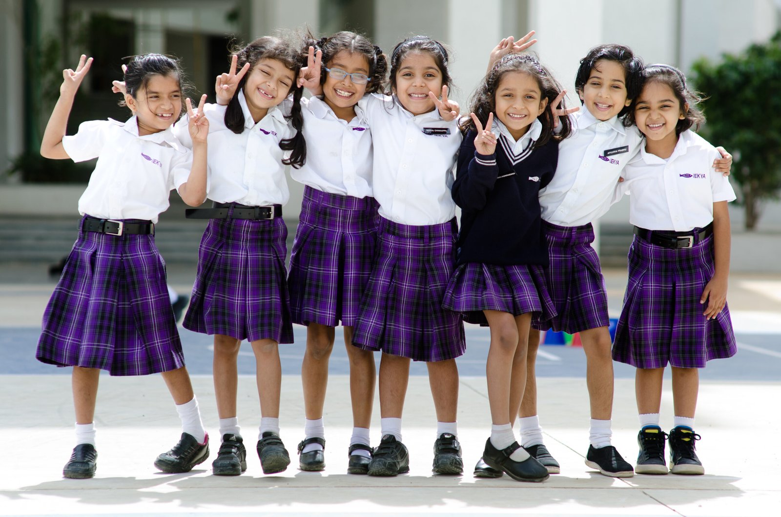 Ekya shool students group photo