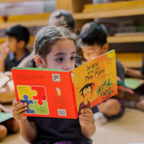 Ekya students learning books