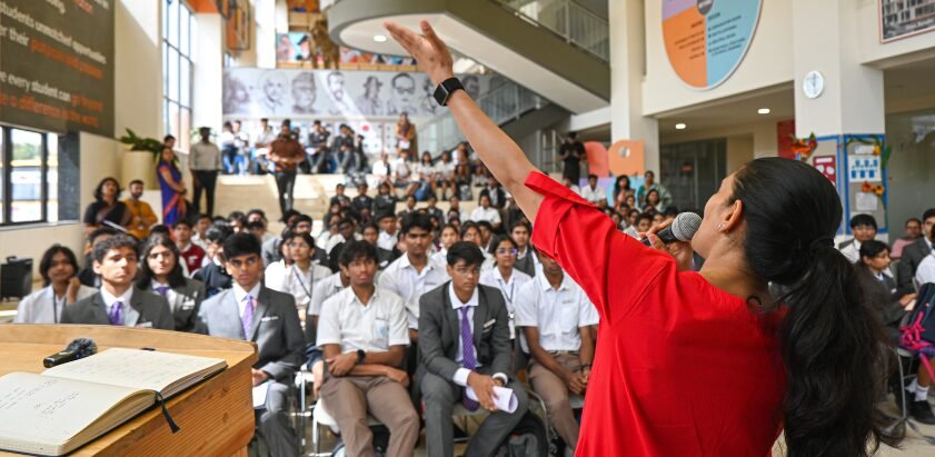Ekya school Students involved in event