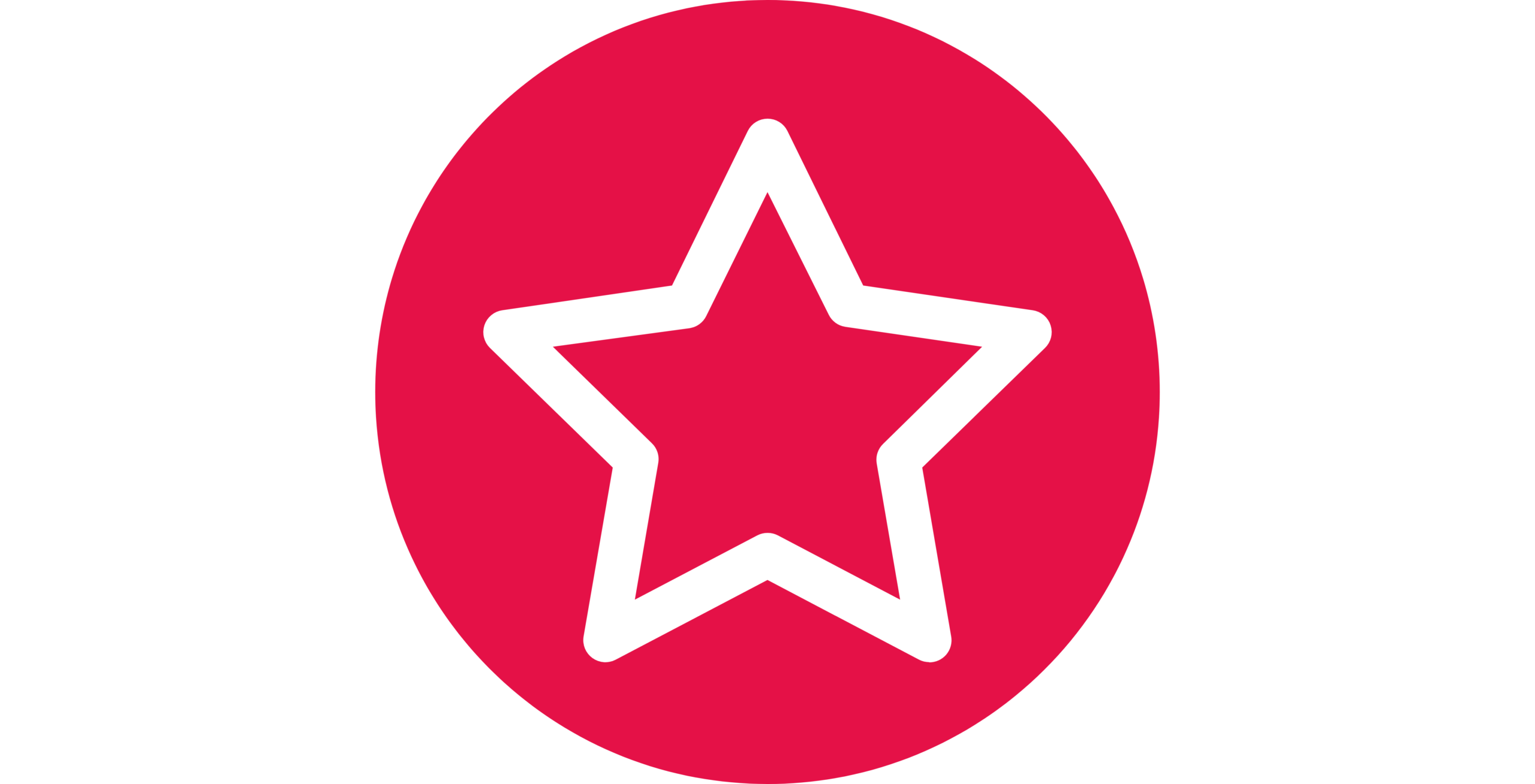 A white star outline centered on a red circle with a black background. The design is simple and bold, conveying a sense of focus and importance.
