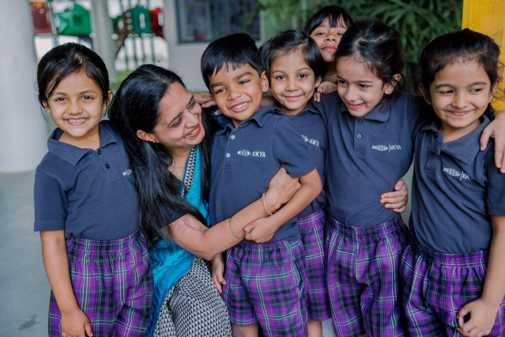 Ekya school kids group photo
