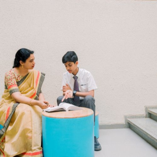 K12 School in Bangalore Ekya School Student with Teach