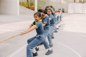 One of the best schools in bangalore ekya school students outdoor playing