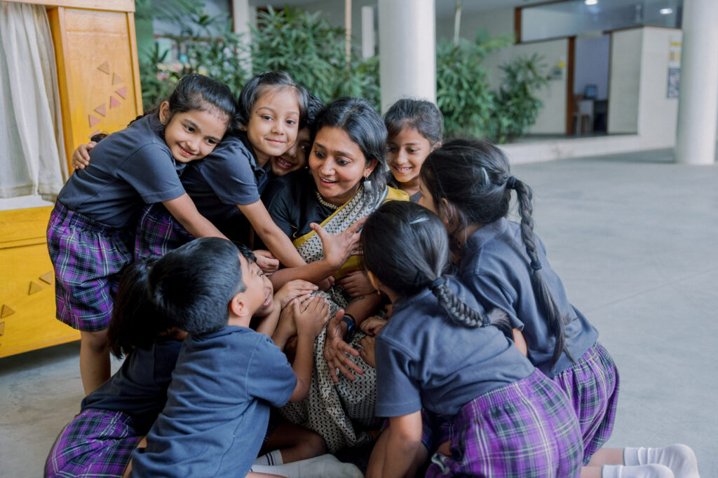 Ekya School Kids Enjoying