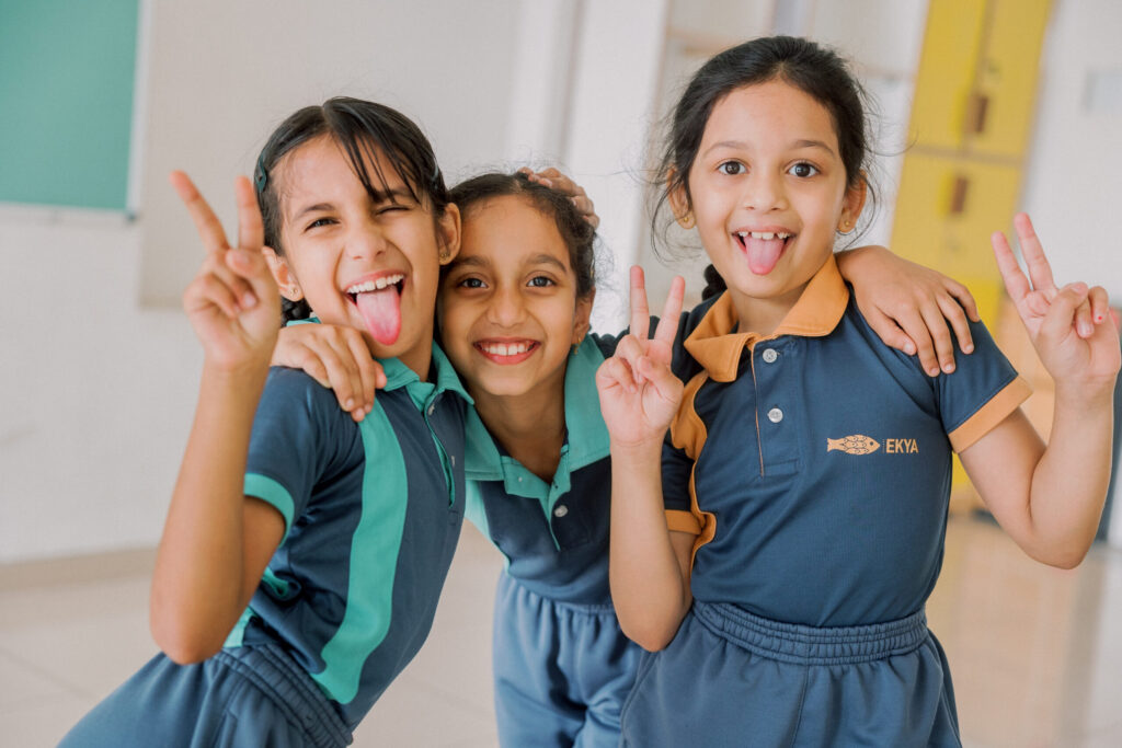 Top Schools in Bangalore Ekya Schools students Starting the Day with a Smile